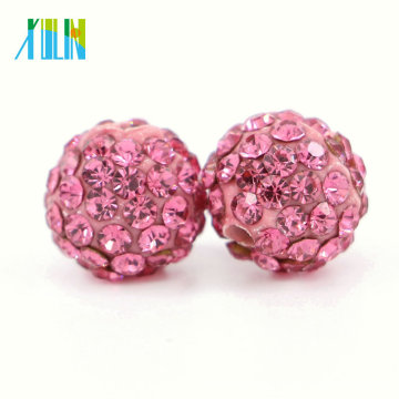 Excelente Qualidade 4mm-18mm Rose Solto Jóias Shamballa Cristal Strass Beads para Pulseira DIY, IB00128